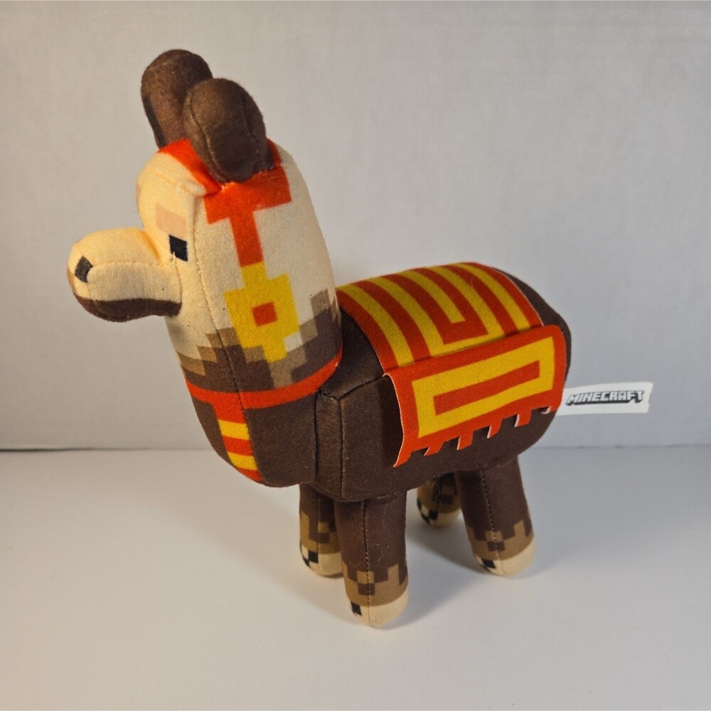 Minecraft Game Pixelated Mojang Brown Llama plush 2019
